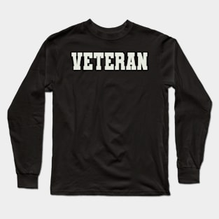 Veteran Word Long Sleeve T-Shirt